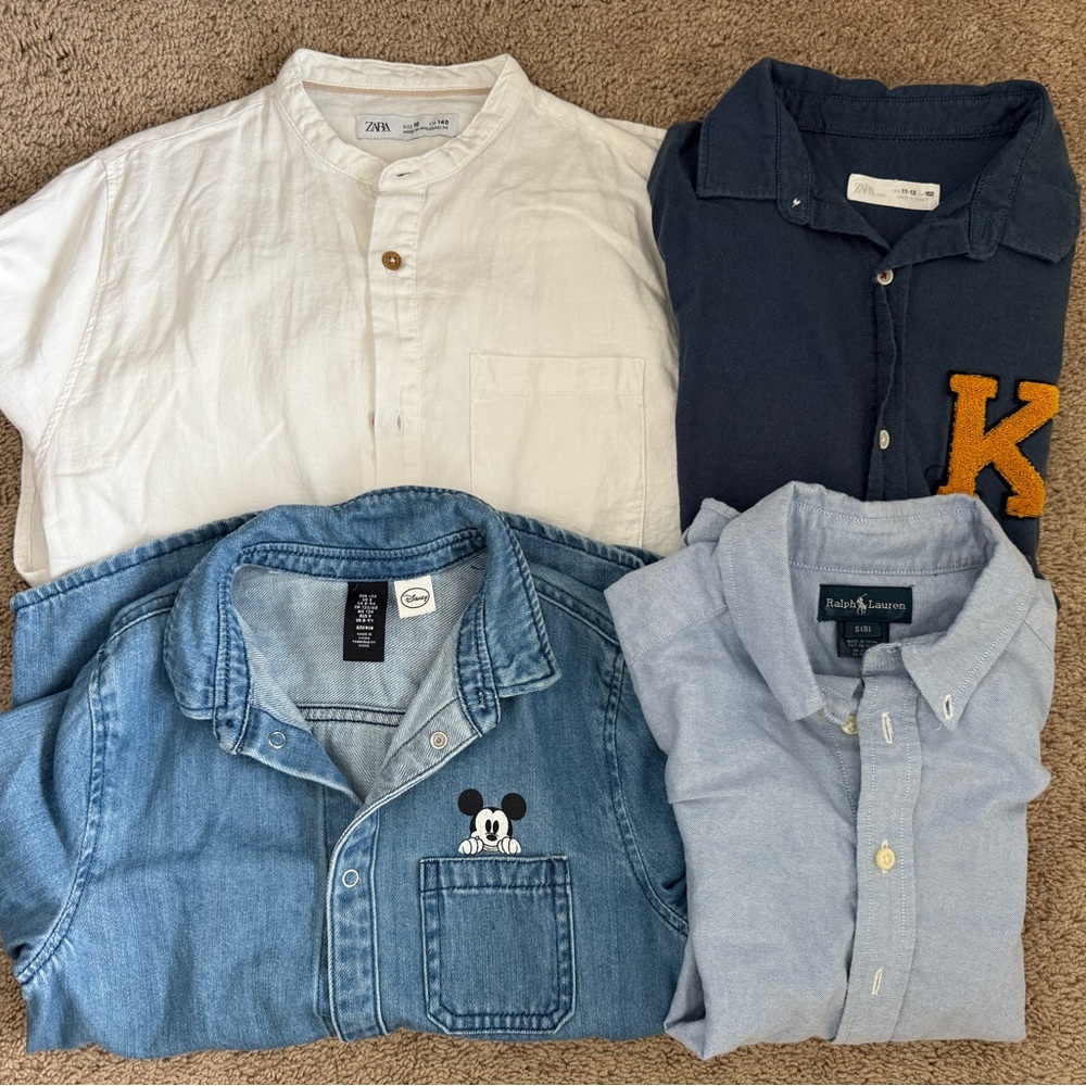 4 boys’ shirts